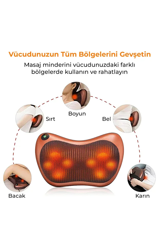 Boyun Yoğurmalı Ve Isıtmalı Çok Fonksiyonlu Masaj Seti
